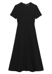 Theory Flared Midi Dress