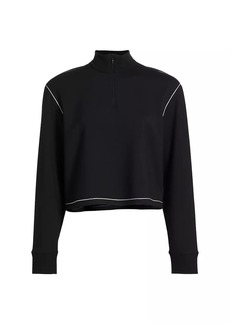 Theory Half-Zip Crop Sweater