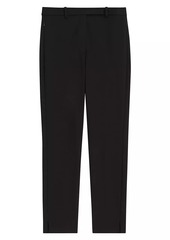 Theory High-Ride Cotton-Blend Tapered Pants