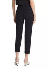 Theory High-Rise Cotton-Blend Straight Crop Pants