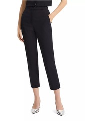 Theory High-Rise Cotton-Blend Straight Crop Pants