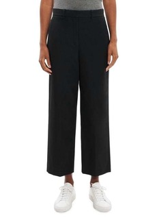 Theory High-Rise Cotton Twill Trousers