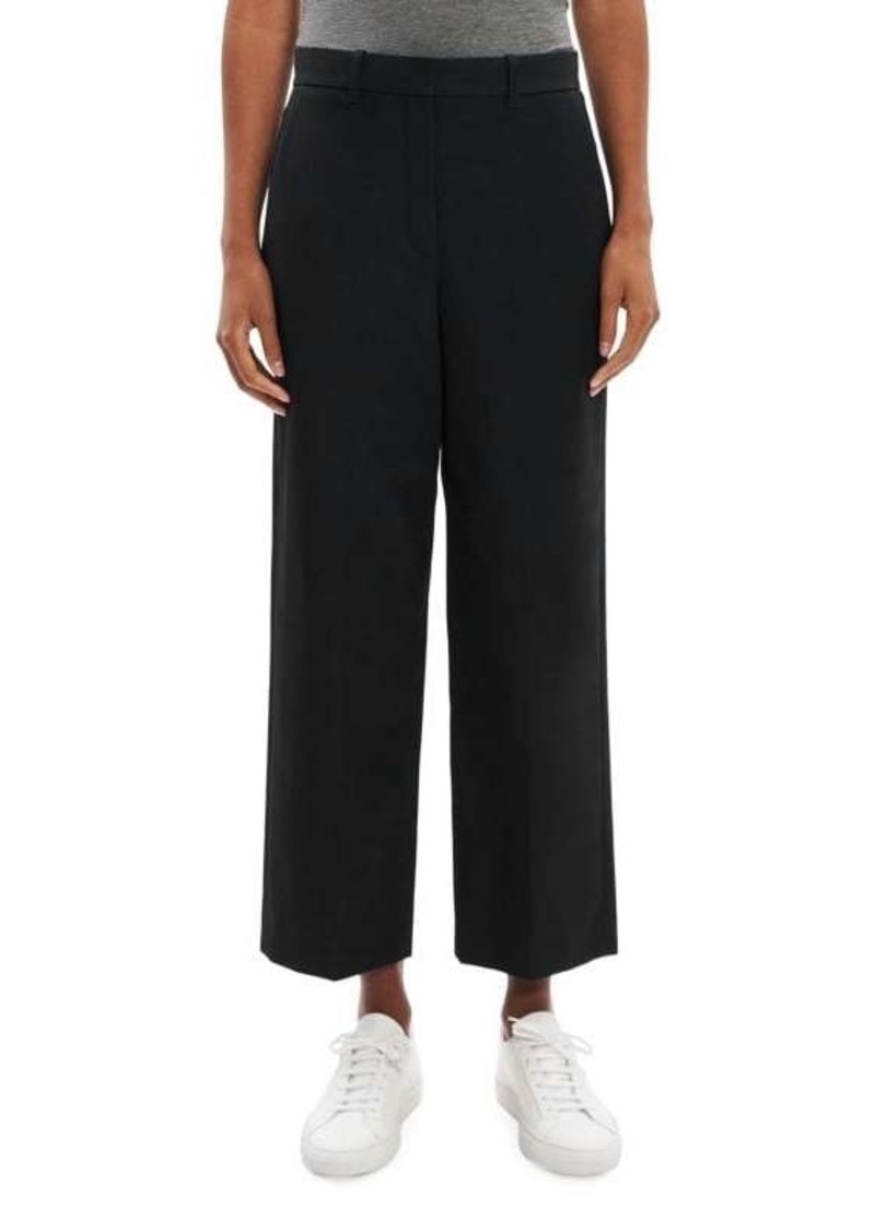 Theory High-Rise Twill Trousers