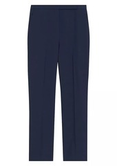 Theory High-Waisted Slim-Fit Crop Trousers