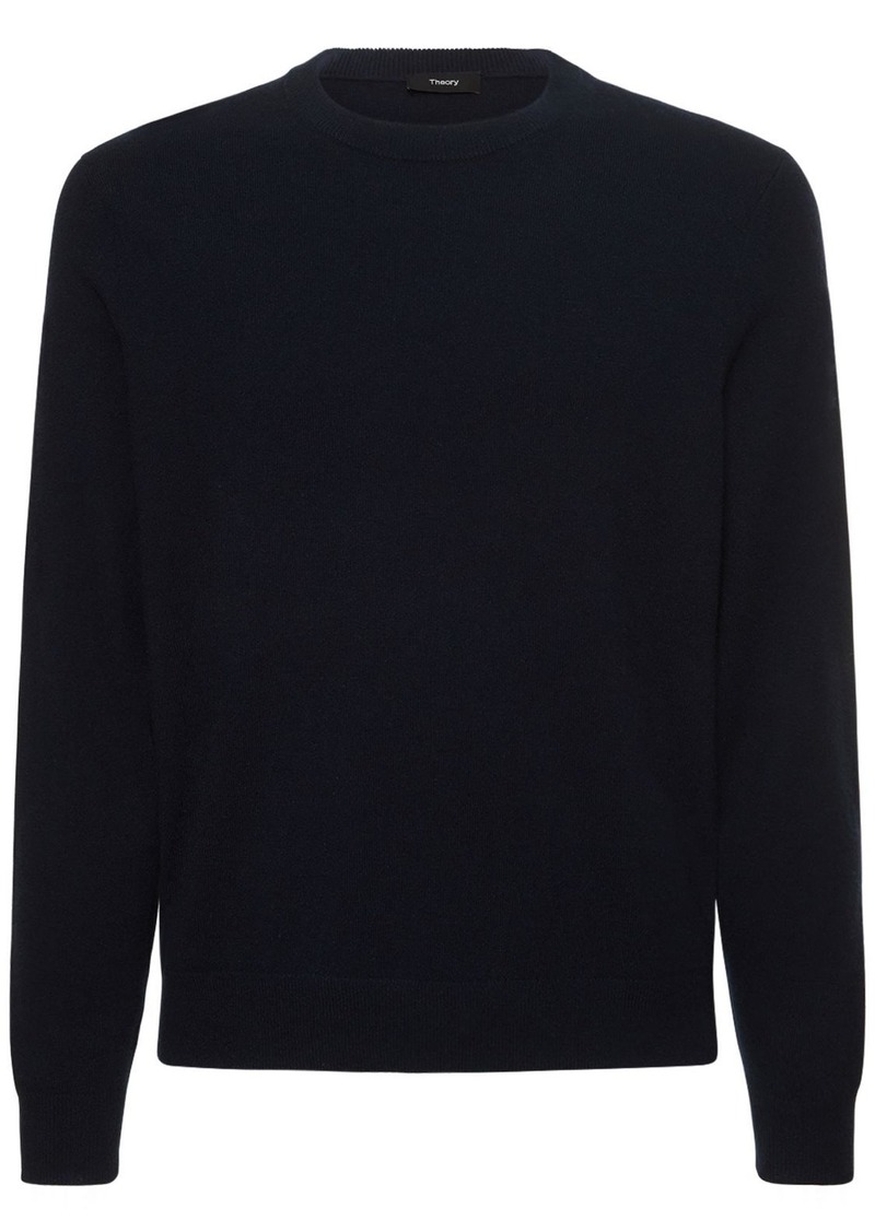 Theory Hilles Cashmere Knit Crewneck Sweater