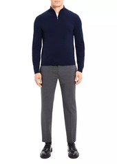 Theory Hilles Cashmere Quarter-Zip Sweater