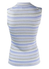 Theory horizontal-stripe sleeveless top