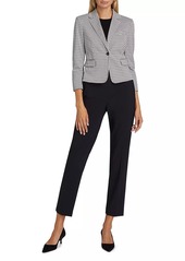 Theory Houndstooth Micro Blazer