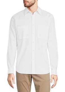 Theory Irving Crinkle Shirt