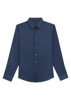 Theory Irving Long-Sleeve Linen Shirt