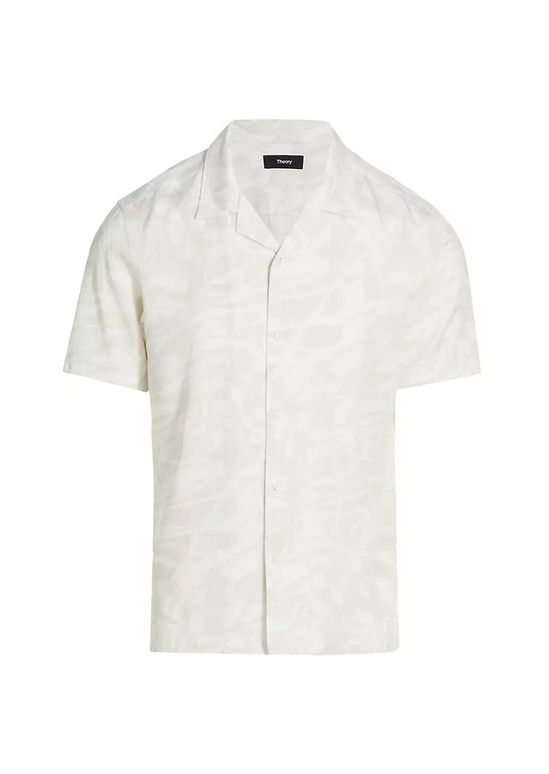 Theory Irving Printed Camp Shirt