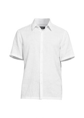 Theory Irving Standard-Fit Short-Sleeve Summer Linen Shirt