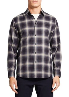 Theory Irving.Shade Flannel Shirt