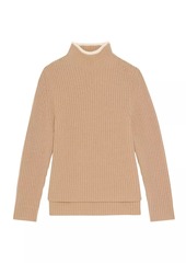 Theory Karenia Wool & Cashmere Rib-knit Sweater