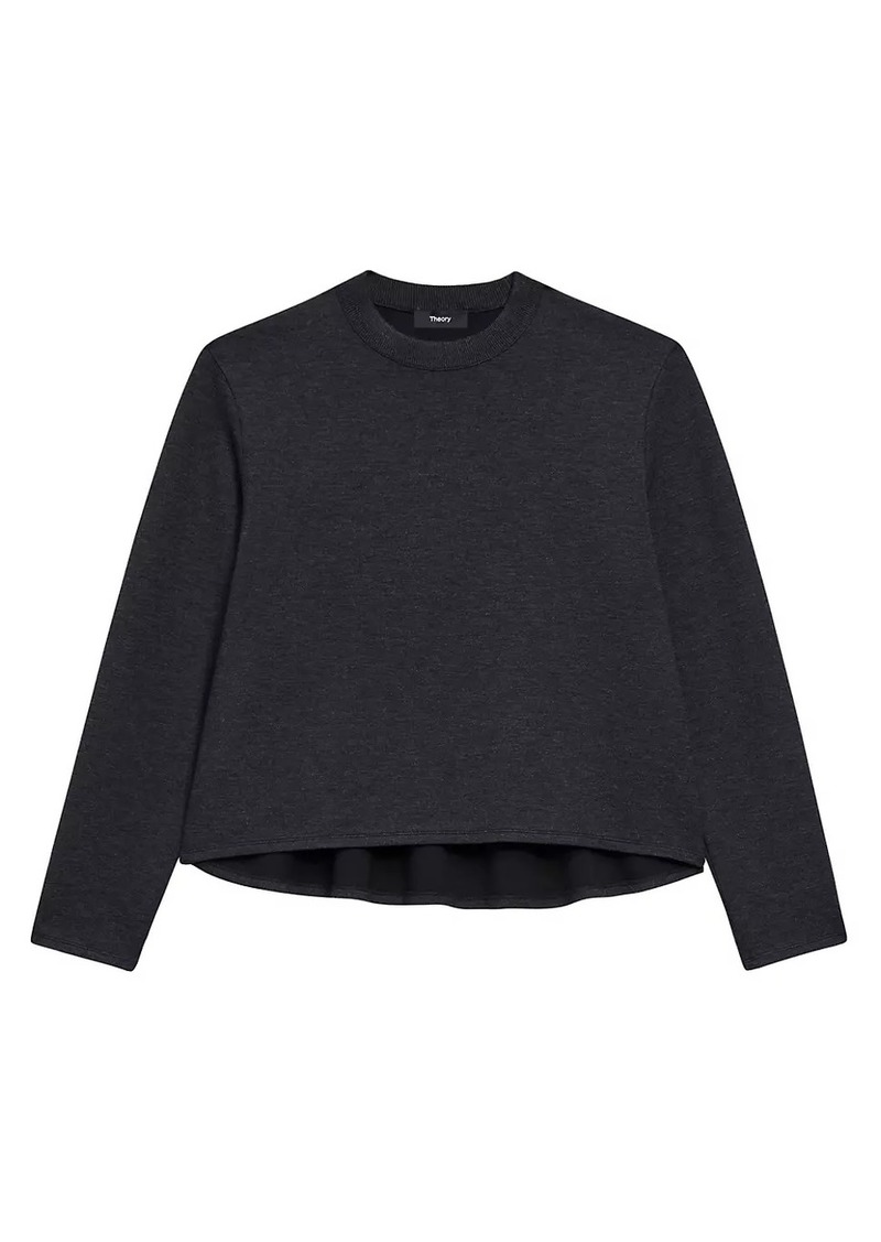 Theory Knit A-Line Crewneck Sweater