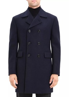 Theory Krasner Double-Breasted Wool Peacoat
