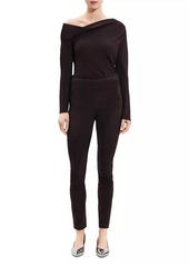 Theory Leather High-Rise Leggings