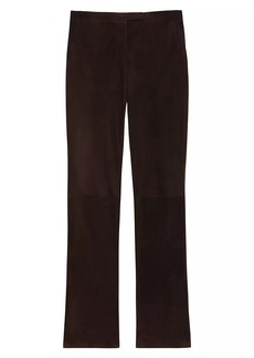 Theory Leather High-Rise Leggings