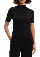 Theory Leenda Merino Wool Short-Sleeve Sweater