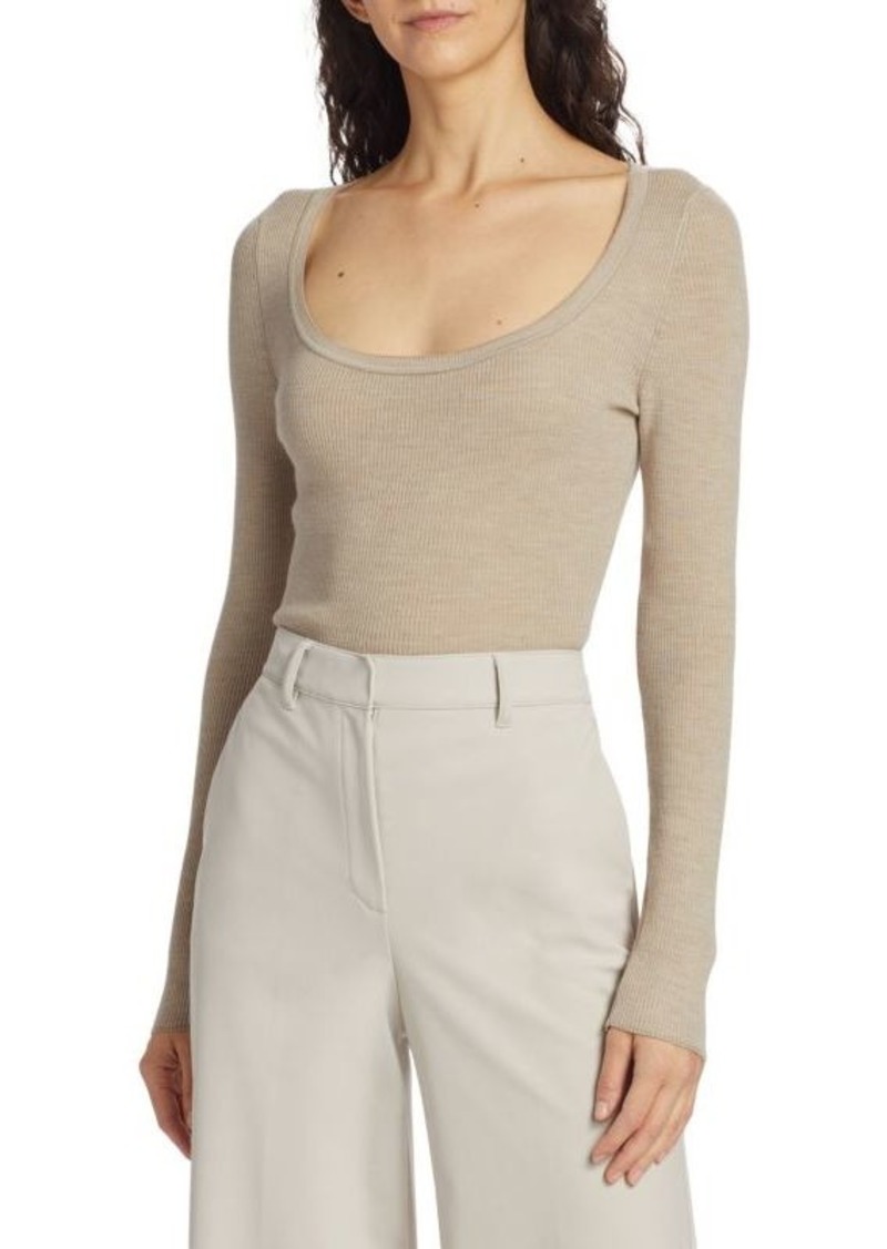 Theory Leenda Wool Scoopneck Sweater