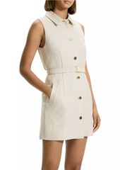 Theory Linen Belted Minidress