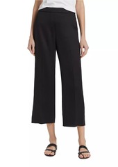 Theory Linen-Blend Cropped Pull-On Pants