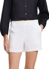 Theory Linen Blend Mini Shorts