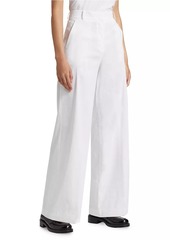 Theory Linen-Blend Wide-Leg Trousers