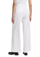 Theory Linen-Blend Wide-Leg Trousers