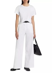 Theory Linen-Blend Wide-Leg Trousers