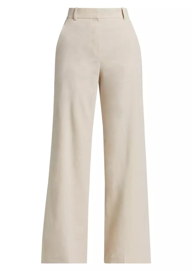 Theory Linen-Blend Wide-Leg Trousers