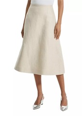 Theory Linen Full Midi-Skirt