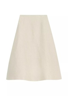 Theory Linen Full Midi-Skirt