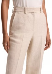 Theory Linen Straight-Leg Pants