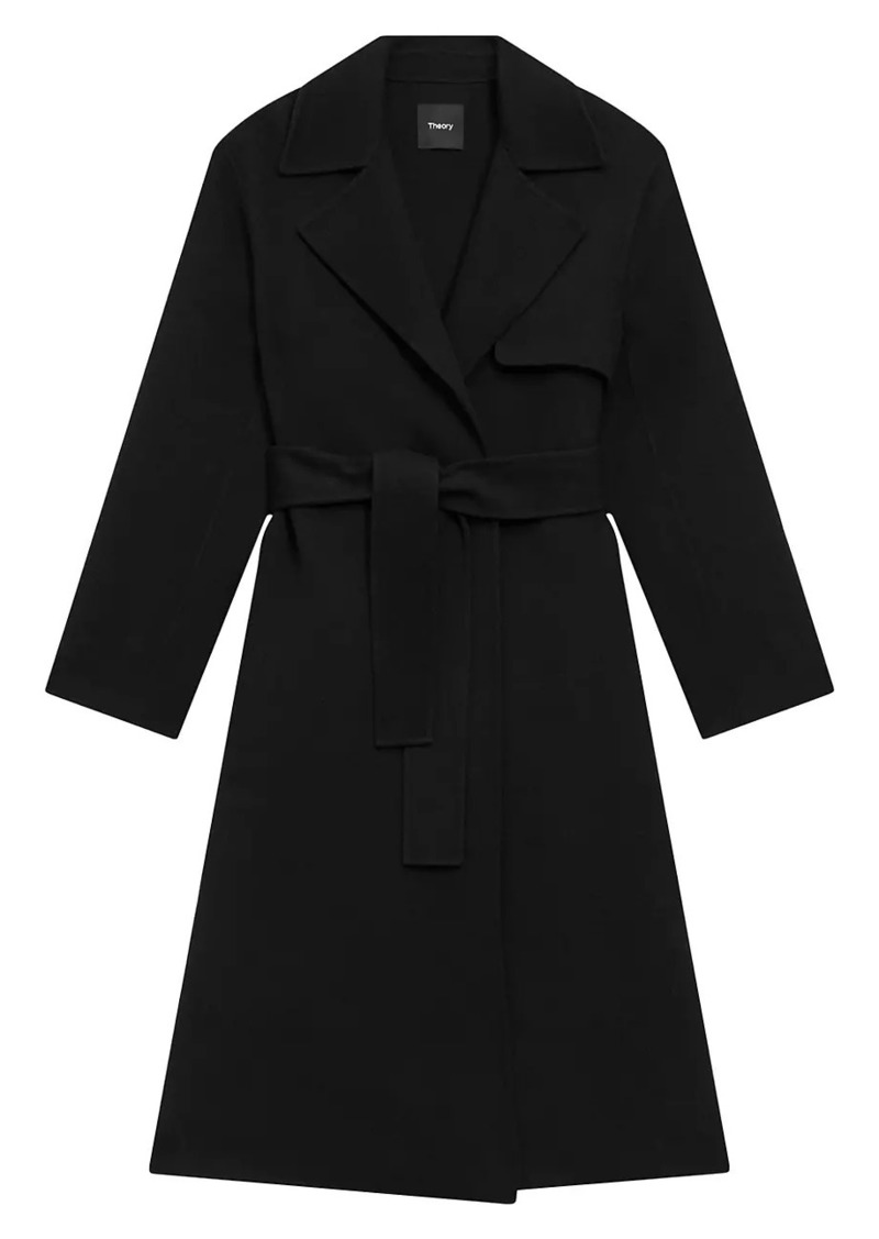 Theory Long Wrap Trench Coat