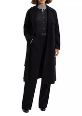 Theory Long Wrap Trench Coat