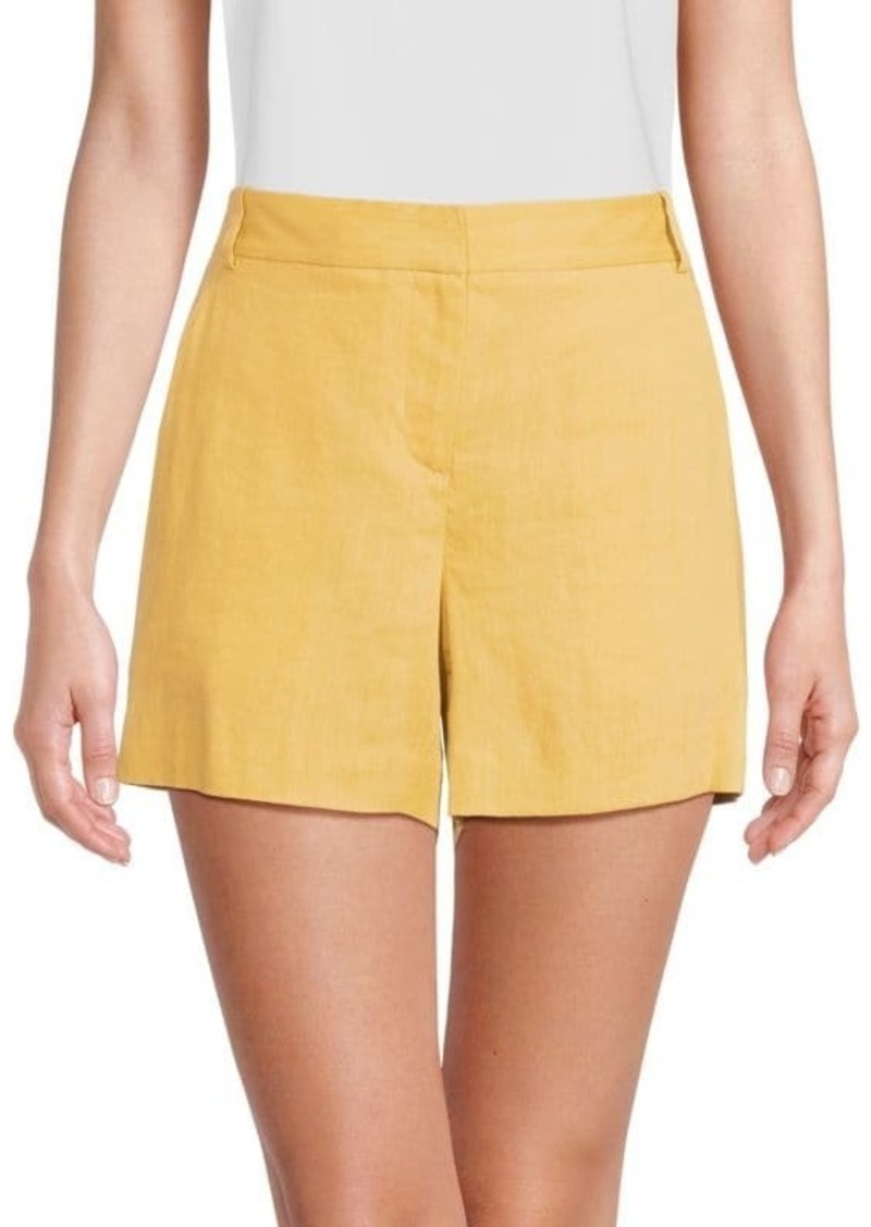 Theory Lynie Linen Blend Shorts