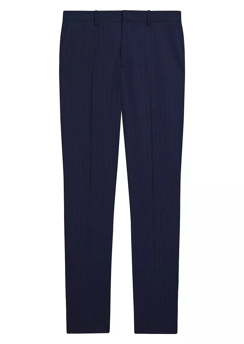 Theory Mayer Pinstriped Wool-Blend Suit Pants