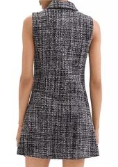 Theory Mela Tailored Tweed Minidress