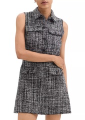 Theory Mela Tailored Tweed Minidress