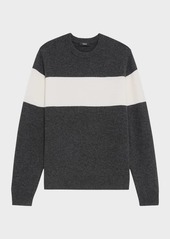 Theory Men's Hilles Stripe Sweater in Montana Wool