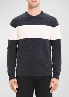 Theory Men's Hilles Stripe Sweater in Montana Wool