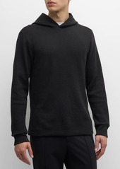 Theory Men's Mattis Waffle-Knit Hoodie 