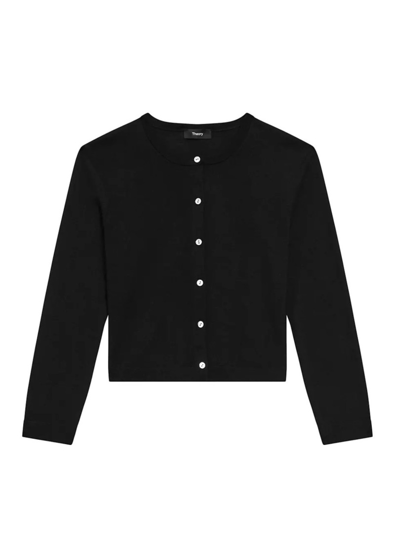 Theory Merino Wool Crop Cardigan