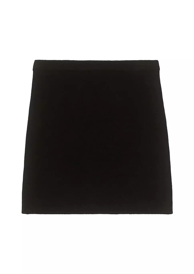 Theory Micro Velvet Miniskirt