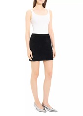 Theory Micro Velvet Miniskirt