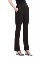 Theory Mid-Rise Straight-Leg Wool Pants