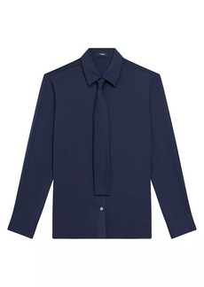 Theory Necktie Button-Front Shirt