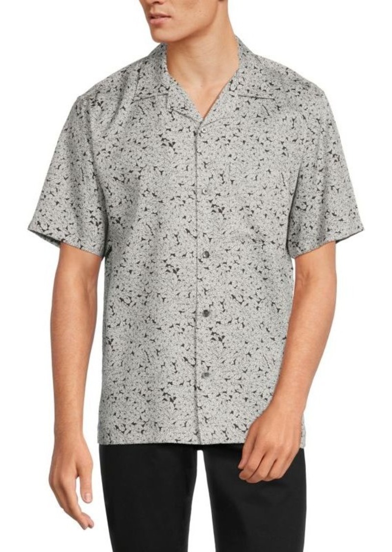 Theory Noll Floral Camp Shirt