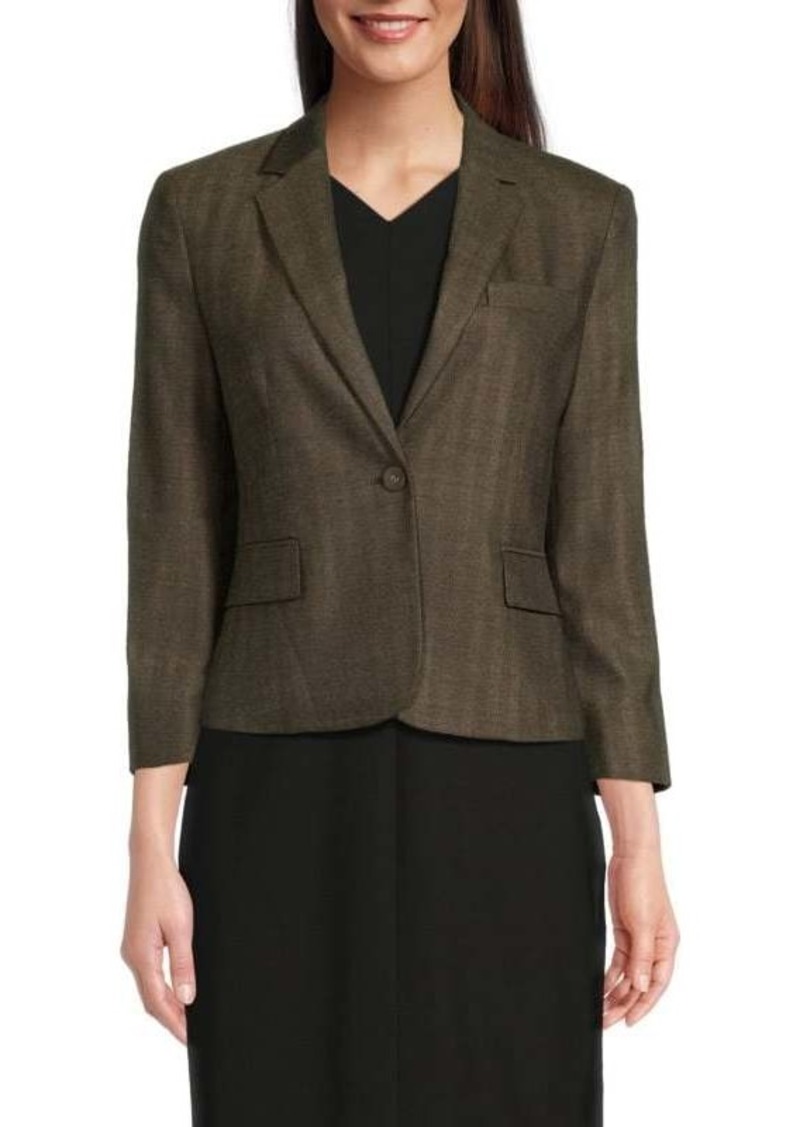 Theory Notch Lapel Wool Blend Blazer